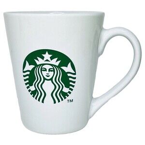 Starbucks Coffee Co. 2012 Siren Logo Mug 12 oz Ceramic Cup White Green